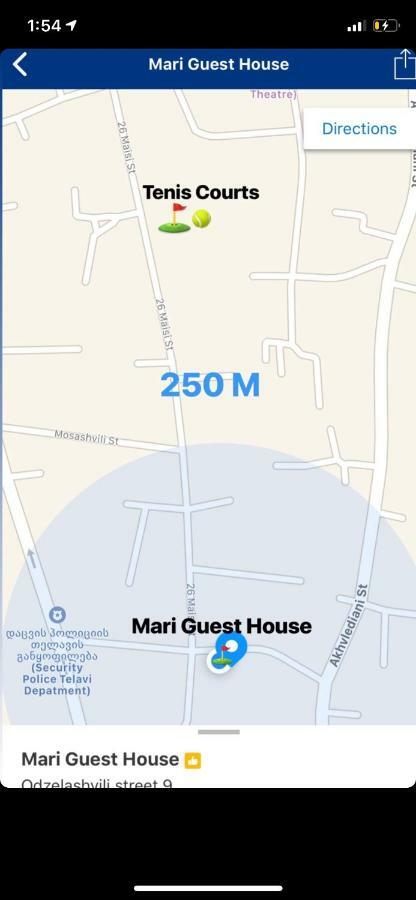 Mari Guest House Телави Экстерьер фото